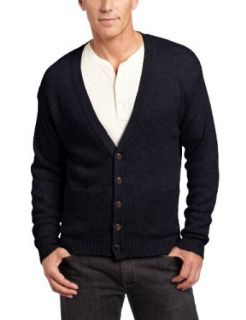 Pendleton Men's Sheltand Cardigan, Navy, Small at  Mens Clothing store Cardigan Sweaters