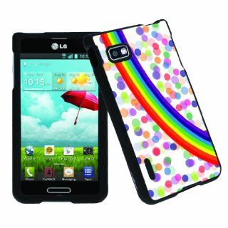[ArmorXtreme] MetroPCS T Mobile LG MS659 Optimus F3 Total Protection Image Cover Case [Rainbow Dot] Cell Phones & Accessories