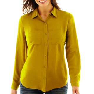 A.N.A Long Sleeve 2 Pocket Shirt, Mod Moss