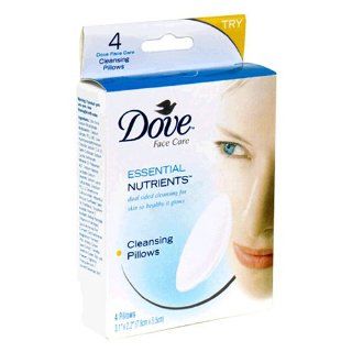 Dove Essential Nutrients Cleansing Pillows, Face Care, 4 pillows  Facial Cleansing Cloths And Towelettes  Beauty