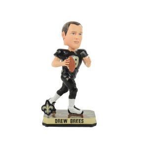 New Orleans Saints Drew Brees Forever Collectibles Springy Logo Bobble