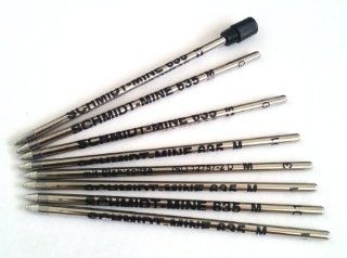8 X Schmidt 635M Mini Ball Pen Refill   Black   (Lamy M21 and Cross 8518 4 Compatible) 