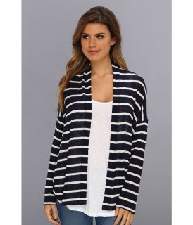 Splendid Laguna Stripe Cardi Wrap Womens Sweater (Navy)
