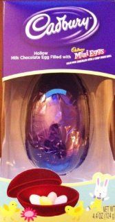Cadbury Hollow Milk Chocolate Egg filled with Mini eggs 4.4 oz  Chocolate Assortments And Samplers  Grocery & Gourmet Food