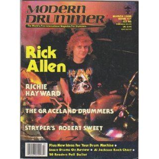 Modern Drummer Magazine (March 1988) (Def Leppard   Rick Allen) Ronald Spagnardi Books