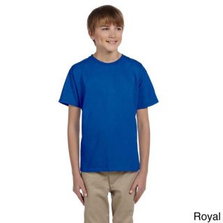 Fruit Of The Loom Fruit Of The Loom Youth Heavy Cotton Hd T shirt Blue Size L (14 16)