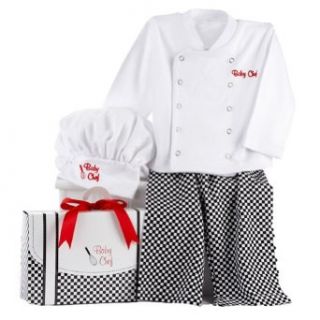Baby Aspen Big Dreamzzz? Baby Chef Layette Set with Gift Box, White, 0 6 Months Clothing