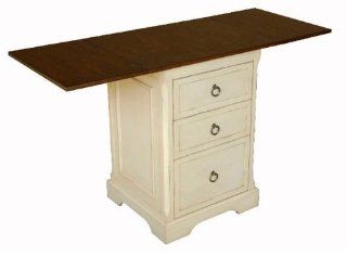 Lancaster Drop Leaf Counter Height Table w 2 Tone Finish  