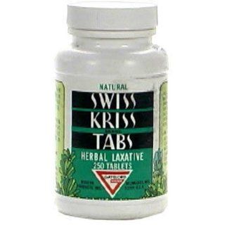 Swiss Kriss Herbal Laxative Tablets, 250 Count Health & Personal Care