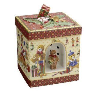 VILLEROY & BOCH Christmas Toys Large Square Gift Box   Teddy Bears   Decorative Boxes