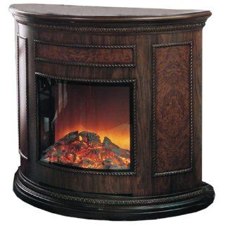 Yosemite Home Decor DF EFP180 Standing Electric Fireplace, Brown