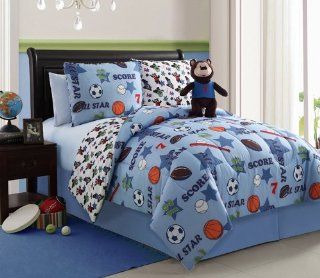 Victoria Classics Bear 3 Piece Reversible Comforter Mini Set   Victoria Bedding