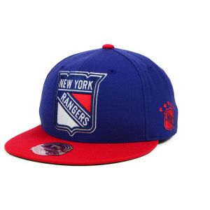 New York Rangers Mitchell and Ness NHL XL Logo 2Tone Fitted Cap