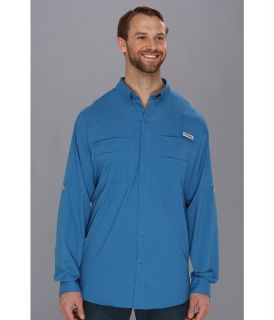 Columbia Tamiami II L/S   Tall Mens Long Sleeve Button Up (Blue)