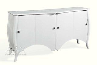 Transitional White Buffet   AC639 180   Sideboards