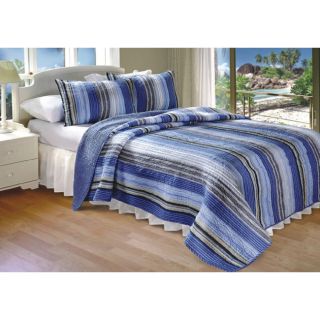 Greenland Home Fashions Brisbane Pillow Shams (set Of 2) Blue Size Standard