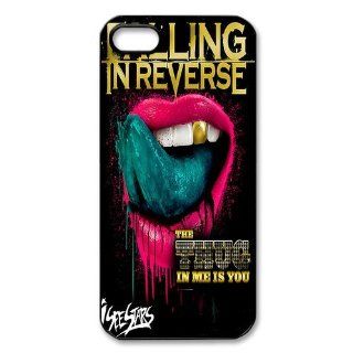 PDIYcover Custom DIY Design 2 Music Band Falling In Reverse Black Print Hard Shell Cover for Apple iPhone 5 Cell Phones & Accessories