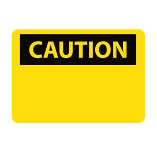Nmc Osha Compliant Vinyl Caution Signs   14X10   Caution