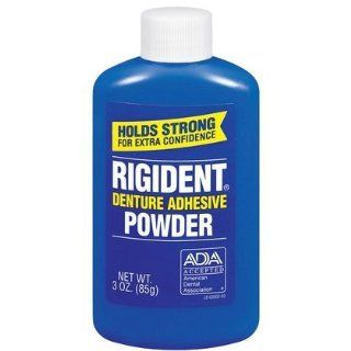 Rigident Denture Adhesive Powder 3 oz (Quantity of 4) Health & Personal Care