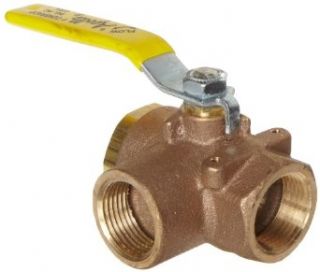Apollo 70 640 Series Bronze Ball Valve with Stainless Steel 316 Ball and Stem, Two Piece, 3 Port Diverting, Lever, NPT Female Bathtub And Shower Diverter Valves
