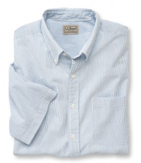 Seersucker Shirt, Traditional Fit Short Sleeve Stripe
