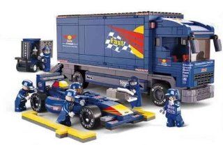 Sluban F1 Bull Racing Truck 641 Pieces Building Blocks Lego Compatible Toys & Games