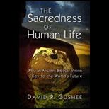 Sacredness of Human Life Why an Ancient Biblical Vision Is the Key to the Worlds Future