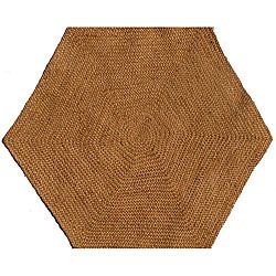 Hand tufted Braided Jute Star Rug (8 Hexagon)