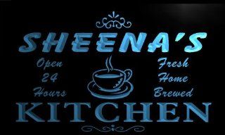 pc669 b Sheena's Family Name Kitchen Decor Neon Sign   Business And Store Signs