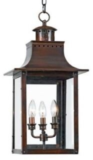 Quoizel CM1912AC Chalmers 26 Inch Jumbo Hanging Lantern, Aged Copper Finish   Pendant Porch Lights  
