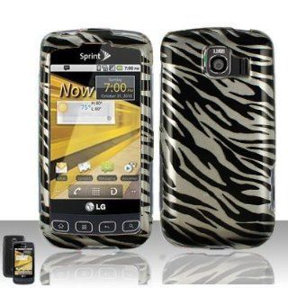 LG Optimus S LS670 Crystal Silver Zebra Case Cell Phones & Accessories