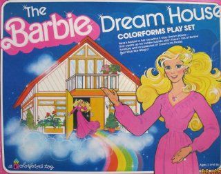 The BARBIE DREAM HOUSE COLORFORMS Play Set w Inside & Outside Play (1979) Toys & Games