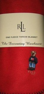 Ralph Lauren Fleece Throw Blanket 54" x 72"  