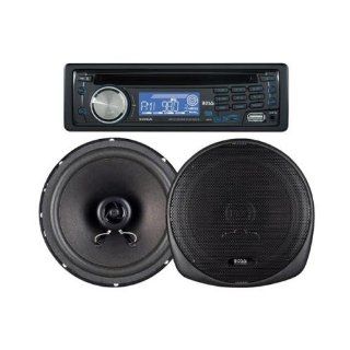 Boss 647ck Detachable Face Cd/ Receiver With 6.5/5.25 2 Way Speakers  Vehicle Electronics 