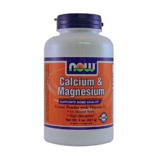 NOW Foods Cal Mag Citrate, 8 Ounces Health & Personal Care