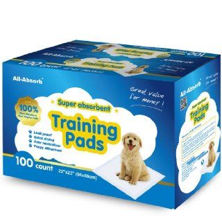All absorb Training Pads 100 count, 22 inch By 23 inch  Pet Training Pads 