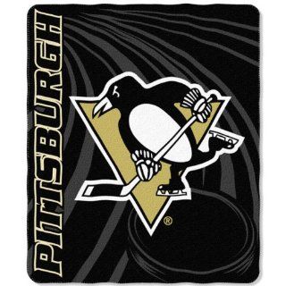 Pittsburgh Penguins Lightweight Rolled Throw Blanket  Sports & Outdoors