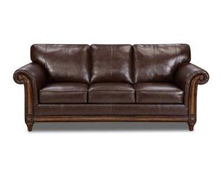 Simmons San Diego Coffee Leather Sofa  