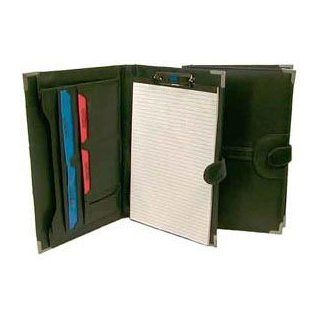 Black Leather look Legal Writing Pad With Organizer 712015BLK  Business Pad Holders 