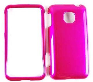 For Lg Optimus 2 As680 Hot Pink Glossy Case Accessories Cell Phones & Accessories