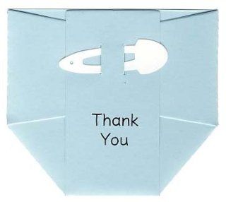 12 Blue Diaper Baby Thank You Cards   Baby Gift or Baby Shower Thank You Notes with Envelopes 