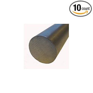 Tool Steel Round Rod, Grade A2, ASTM A 681 94, 1/8" Diameter, 36" Length, Pack Of 10 Steel Metal Raw Materials