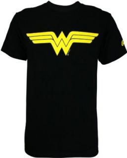 Wonder Woman Symbol Men's T Shirt, Black, XX Large Clothing