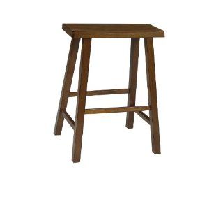 Saddle Seat Stool   24" H  Dining Essentials Collection   International Concepts Whitewood   1S43 682   Step Stools