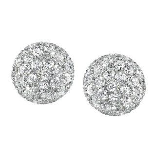 Diamond Pave Stud Earrings Jewelry