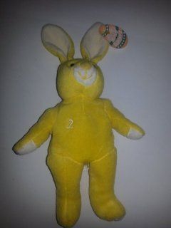 Salvino's Bamm Bunnies Gary Jeter # 2 Yellow Plush Bean Bag Bunny Issued April 1999 Toys & Games
