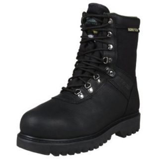 Wolverine Men's Big Horn Steel 8" Sport Boot,Black,7 W US Shoes