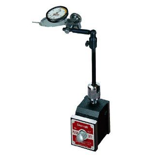 Starrett 657 709Z Magnetic Base and Swivel Post Assembly, With 709AZ Indicator and PT22428 Swivel Post Snug Indicator Stands