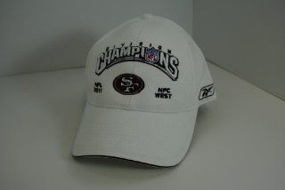 2011 San Francisco 49ers NFL Reebok NFC West Division Champions White Adjustable Hat 