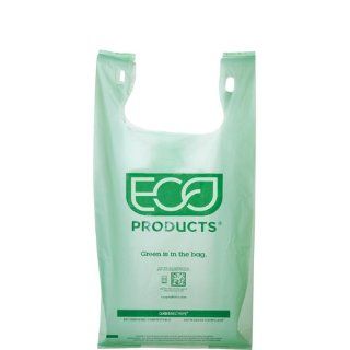 Eco Products EP CBMS Plastic Medium Compostable BioShopper Bags, 16 3/32" Length x 19 11/16" Height (Case of 500)